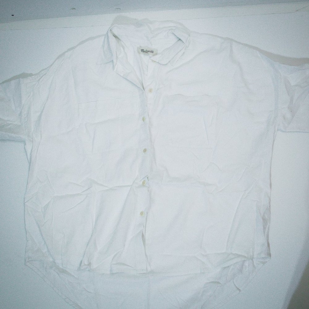 Madewell White Courier Shirt